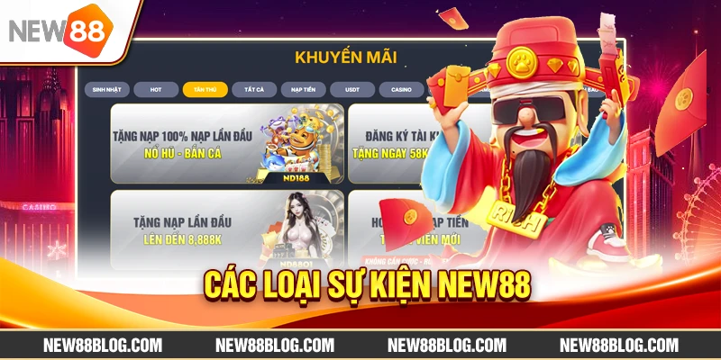 Các loại sự kiện New88