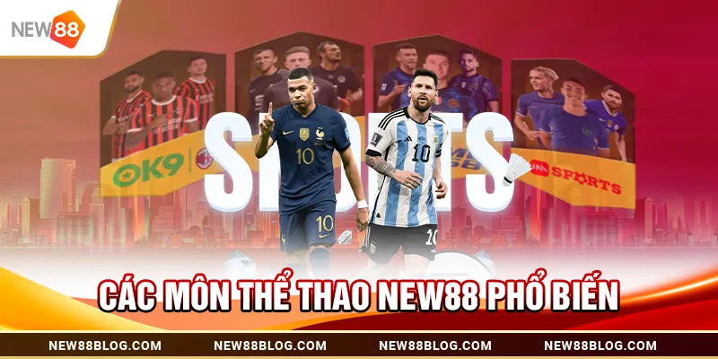 Thể Thao New88: Cá Cược An Toàn, Tỷ Lệ Thưởng Hấp Dẫn 1 Các môn thể thao New88 phổ biến