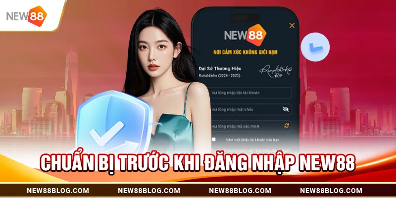 Chuẩn bị trước khi đăng nhập new88