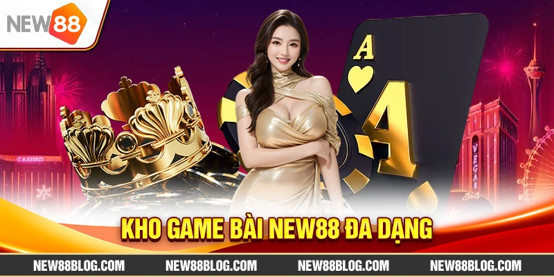 Game bài New88: Sòng bài trực tuyến uy tín 2025 1 Kho game bài New88