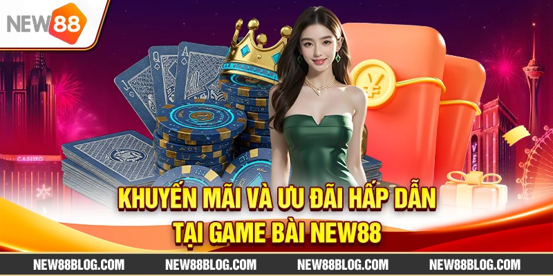 Game bài New88: Sòng bài trực tuyến uy tín 2025 3 Khuyến mãi và ưu đãi hấp dẫn tại game bài new88