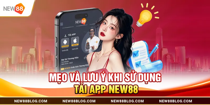 Mẹo và lưu ý khi sử dụng  Tải App New88