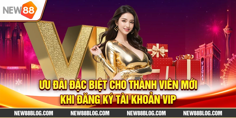 Ưu đãi đặc biệt cho thành viên mới khi đăng ký tài khoản VIP New88